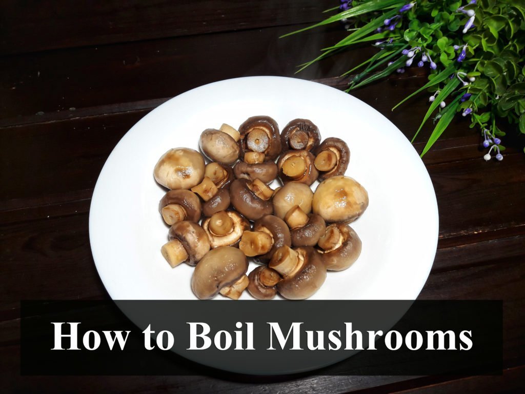 how to boil mushrooms