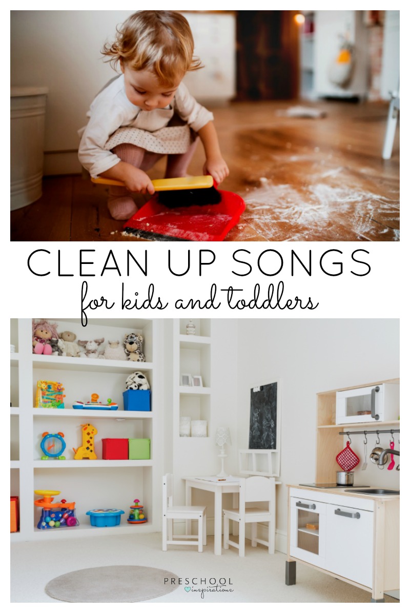 Use these fun songs to make clean up more enjoyable!
