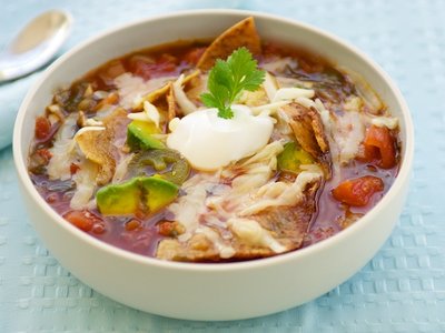 Sopa Azteca (Tortilla Soup)