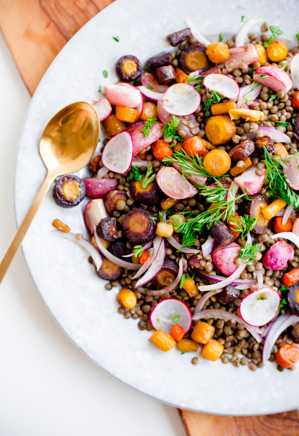 12 Healthy Winter Recipes (that I love!) Healthy Winter Recipes: Roasted Carrot Lentil Salad with Tahini Dressing
