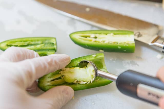 removing Jalapeno Seeds With Melon Baller