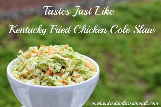Kentucky fried chicken coleslaw recipe